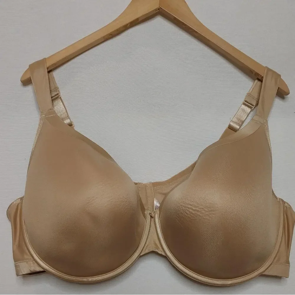 Cacique Lightly Lined Smooth Full Coverage Bra‎ Tan Beige 46DDD Style DL11070682